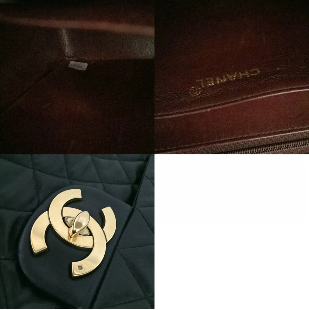 CHANEL Maxi Jumbo 34 Quilted Matelasse XL Lambskin w/Chain Shoulder Bag - Picture 11 of 11